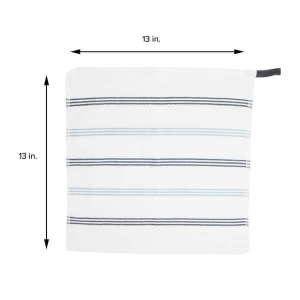 The Sloppy Chef Premier 12Piece Striped Dishcloths 13x13 On Sale