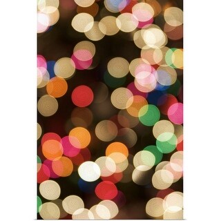 Shop Blurred Christmas Lights Poster Print Overstock 16282986