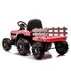 preview thumbnail 14 of 88, Realistic 12V Kids Ride-On Tractor with Trailer Perfect Holiday Gift