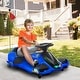 preview thumbnail 28 of 34, Aosom 12V Electric Go Kart, 5 MPH Drifting Car Battery Powered Ride on Toy Outdoor with Slow Start, Music, Colorful Lights Blue