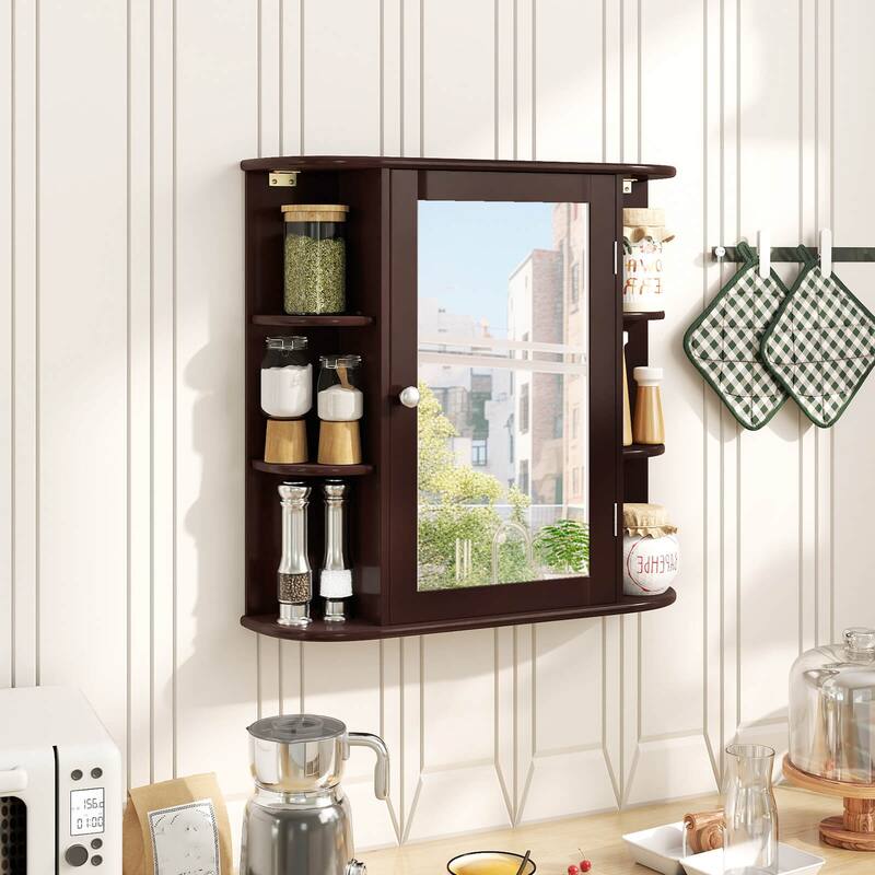 Costway Multipurpose Wall Surface Bathroom Storage Medicine Cabinet