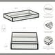 preview thumbnail 10 of 14, Veldra Black Rectangular Fluted Glass Tray