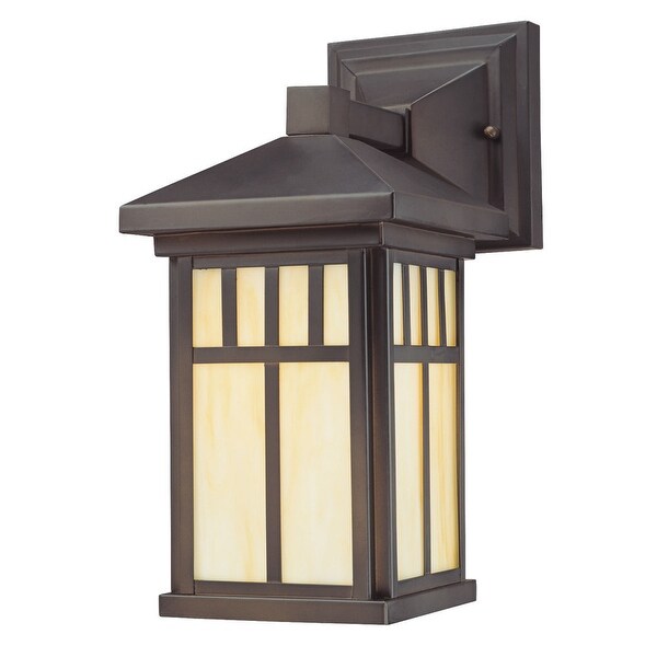 Exterior Sconce Seeded Glass Oil Rubbed Bronze Outdoor Wall Mount Lantern Light