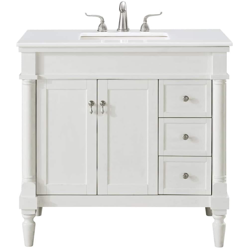 Elegant Lighting VF13036-VW Lexington 36" Free Standing Single Basin