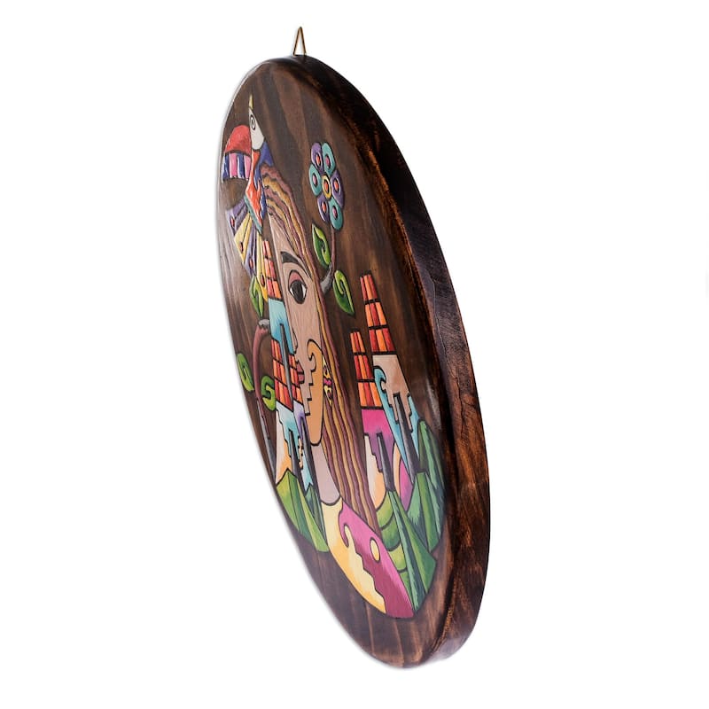 Novica Handmade My Roots Decorative Wood Plaque - Multi-Color