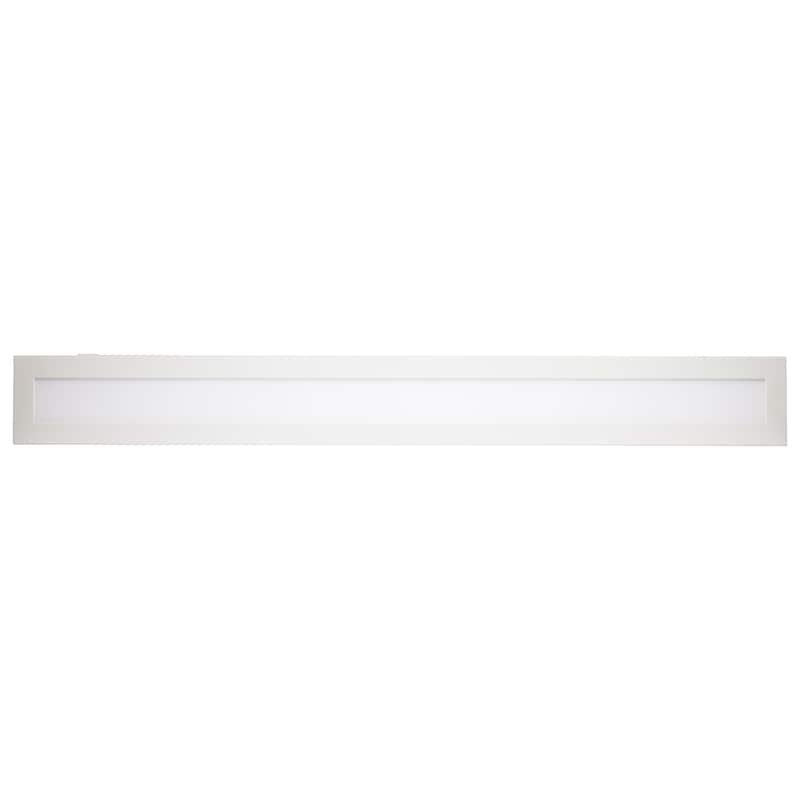 Blink Pro Plus 42W 5.5 in. x 48 in. Surface Mount LED CCT Selectable 90 CRI White Finish 120/277V Rectangular Shape
