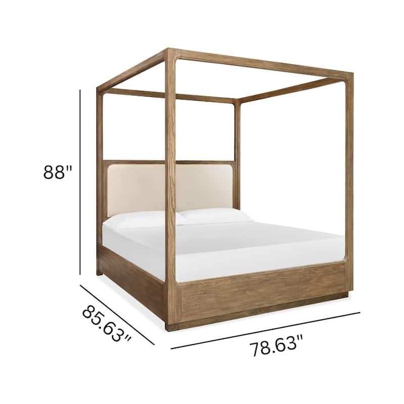 Magnussen Home Westbourne Dark Umber Upholstered Poster Bed