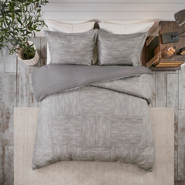 Madison Park Clayton Printed Seersucker Duvet Cover Set - Overstock ...