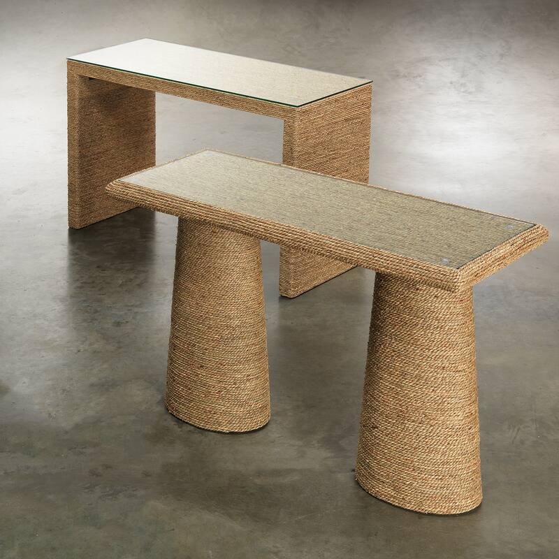 Jamie Young Captain Seagrass Console Table