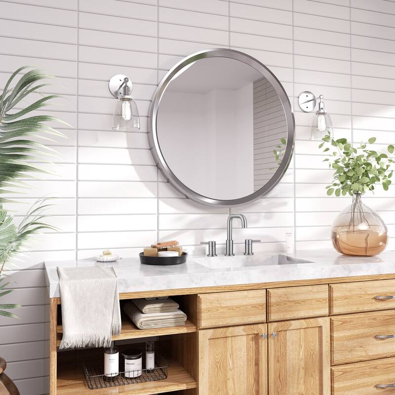 WOWOW 8 in. Widespread Double Handle Bathroom Faucet with Pop-Up Drain