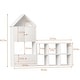 preview thumbnail 18 of 16, MVersatile Kids Bookshelf House Shape Toy Organizer for Bedroom Playroom