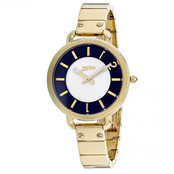 Jean Paul Gaultier Women's 8504303 'Index' Gold-Tone Stainless Steel Watch - Silver. Opens flyout.