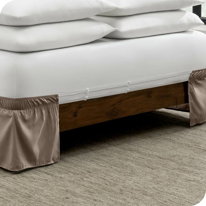 Bare Home Adjustable Wrap Around Bed Skirt