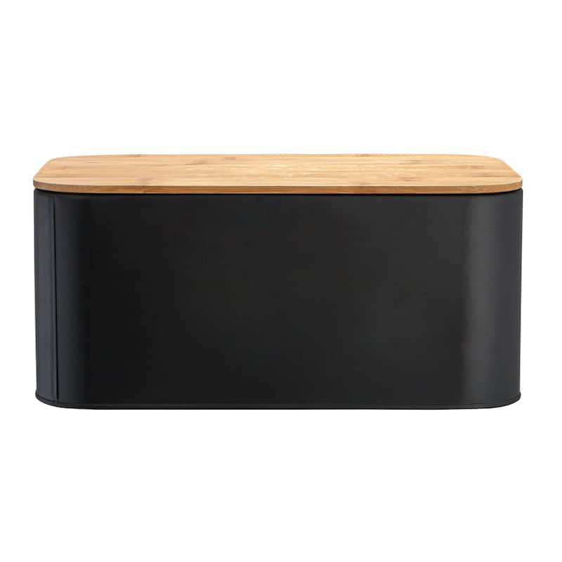 Metal "Bread" Bin with Bamboo Lid