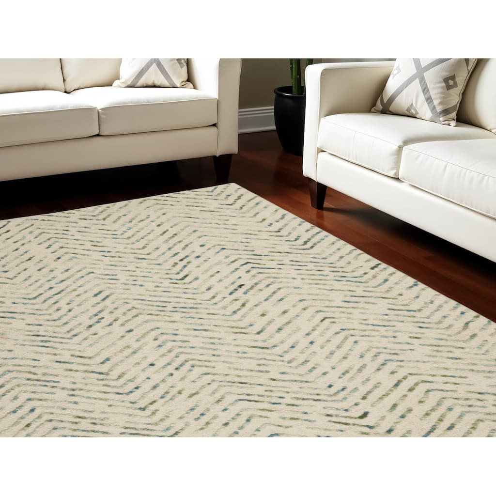 Favun Power Loomed Modern Soft Area Rug By HomeRoots