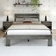 preview thumbnail 13 of 12, Plank and Beam Farmhouse Queen Bed with Plank Headboard
