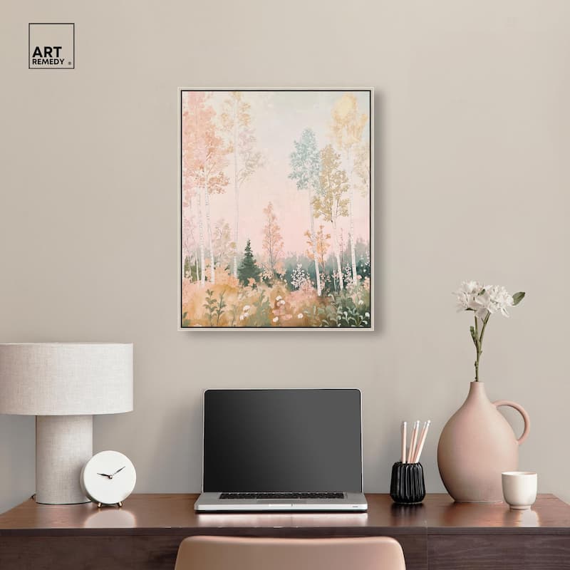 Birch Trees Canvas by Art Remedy