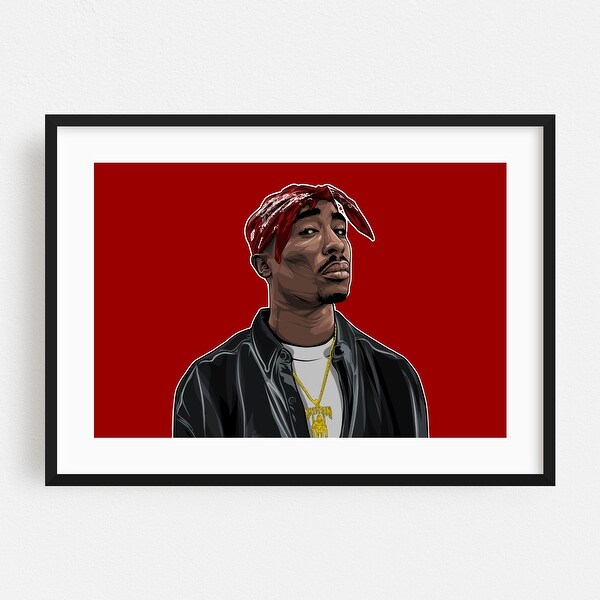 2PAC Illustrations Music Rap Hip Hop Tupac Shakur Art Print/Poster