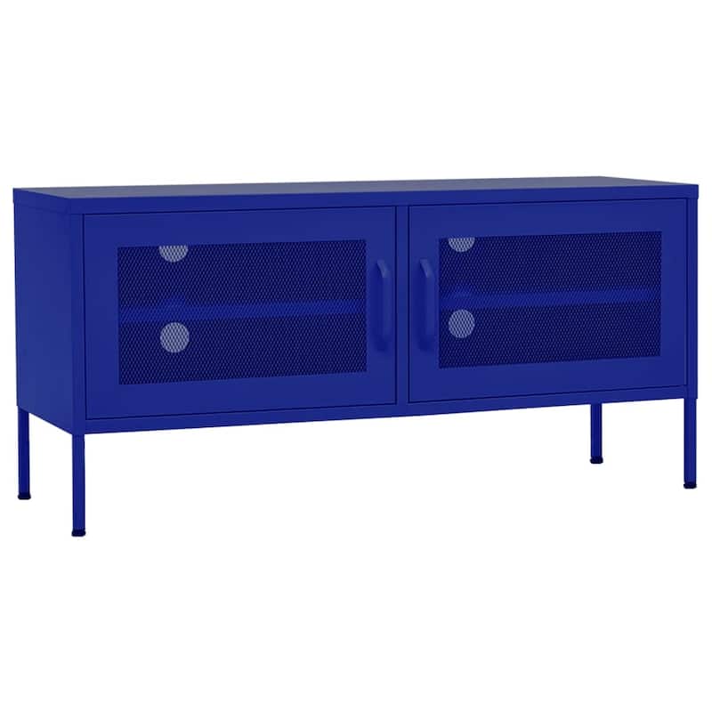 vidaXL TV Stand TV Unit Sideboard Home TV Console Media Unit Cupboard Steel - 41.3" x 13.8" x 19.7"