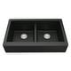 preview thumbnail 18 of 73, Karran Retrofit Apron Front Quartz Double Bowl Kitchen Sink Black