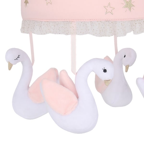 Shop Lambs Ivy Signature Swan Princess Pink White Musical Baby
