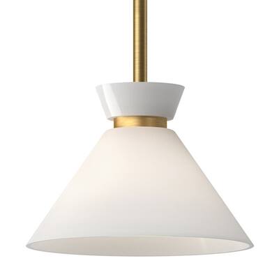 Alora Lighting PD470108GO Halston 8" Wide Mini Pendant with Glossy