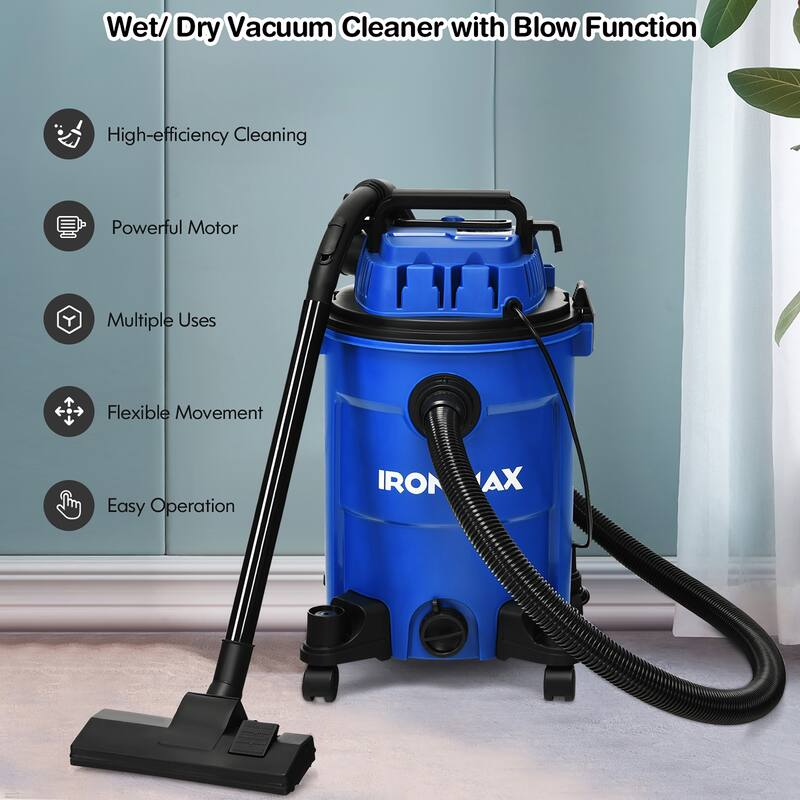 6.6 Gallon 4.8 Peak HP Wet/Dry Vacuum 3 in 1 Shop Vacuum Cleaner - See Details