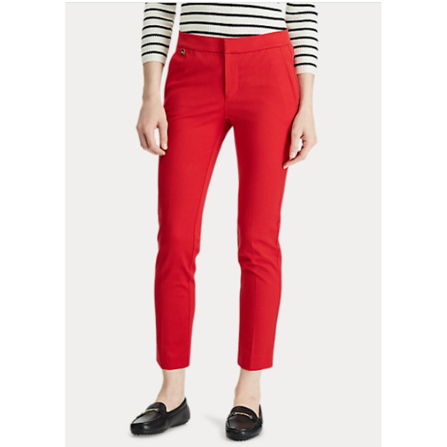 womens red skinny pants