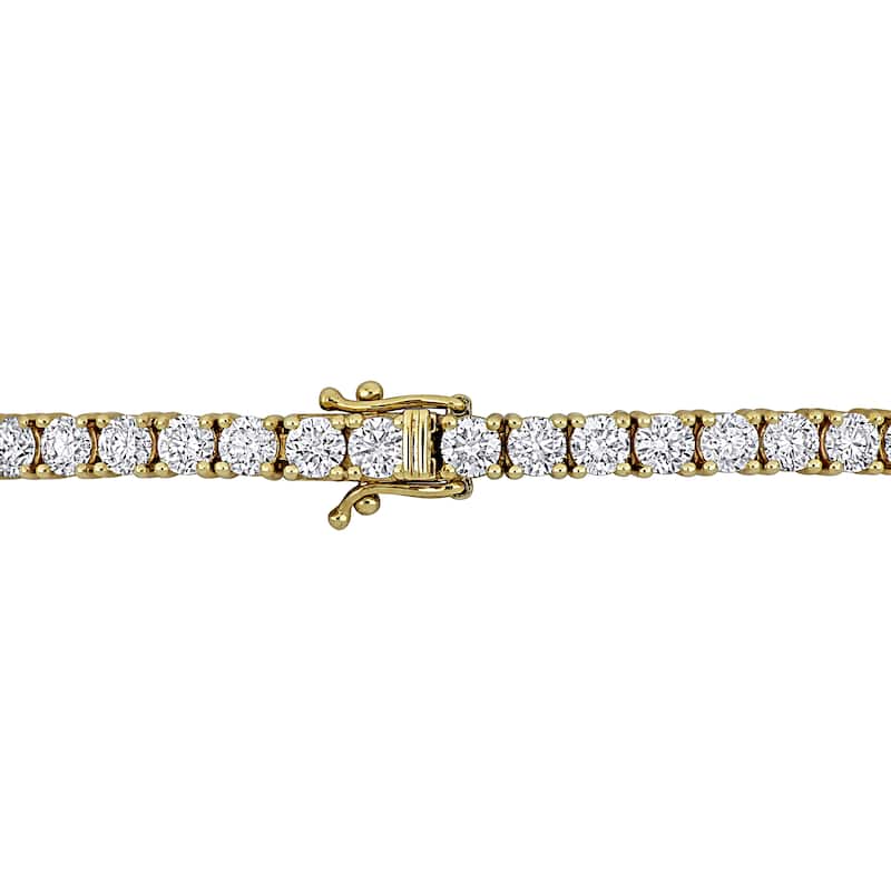 Miadora 14k Yellow Gold Diamond Tennis Bracelet 2 to 8 7/8ct TDW