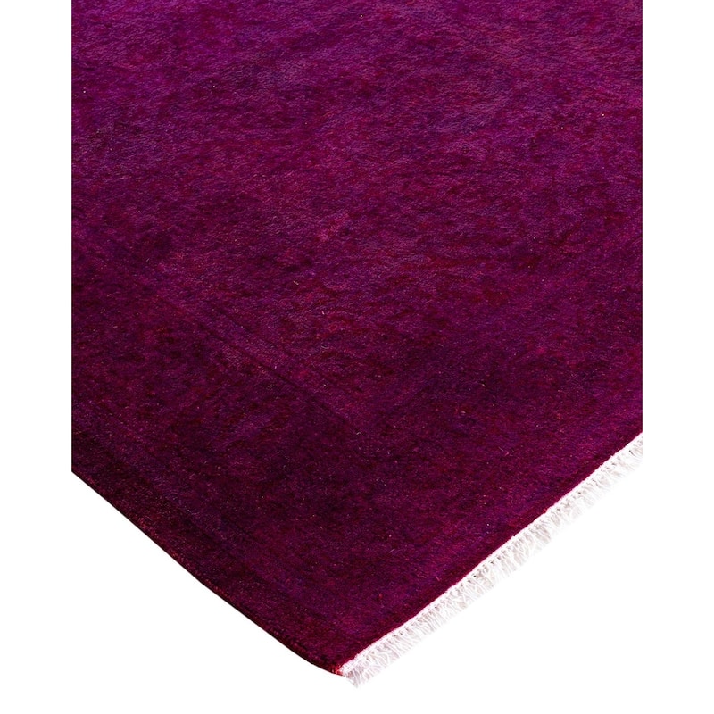 Fine Vibrance One-of-a-Kind Hand-Knotted Runner Rug - Pink, 2' 7" x 11' 9" - 2' 7" x 11' 9"