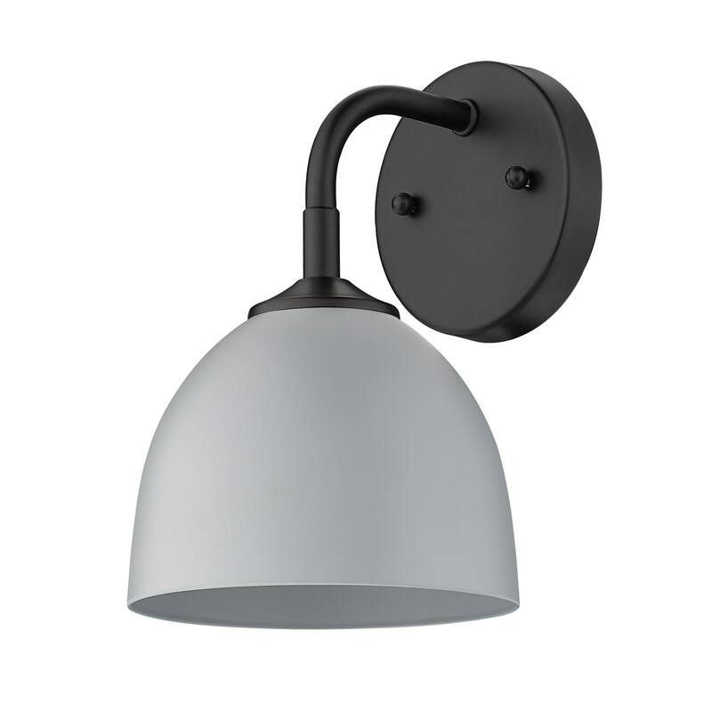 Golden Lighting 6956-1W MGY Zoey 10" Tall Wall Sconce