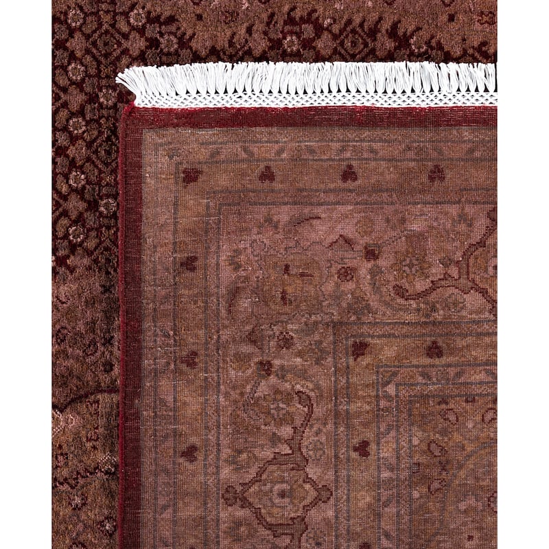Overdyed One-of-a-Kind Hand-Knotted Area Rug - Red - 6' 2" x 9' 5"