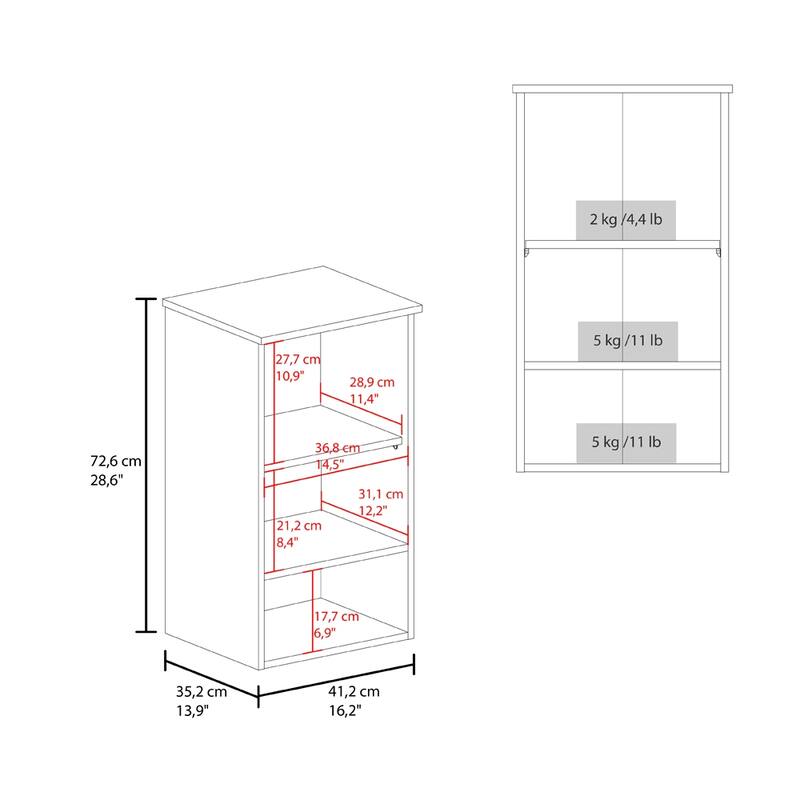 Medicine Cabinet with Single Door, Soft Close System and 3 Storage Shelves, Easy Assembly, Bathroom