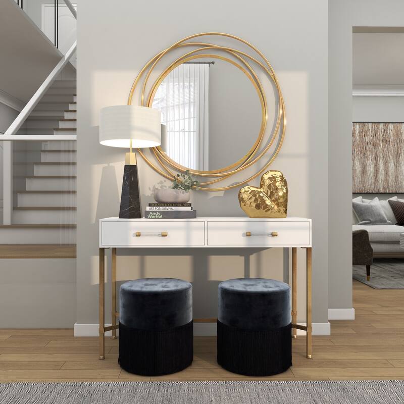 Gold, Black, Silver or White Porcelain Ceramic Dimensional Angled Origami Inspired Heart Decorative Sculpture