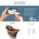 preview thumbnail 10 of 10, Euclid 6' Copper Freestanding Bathtub with Overflow