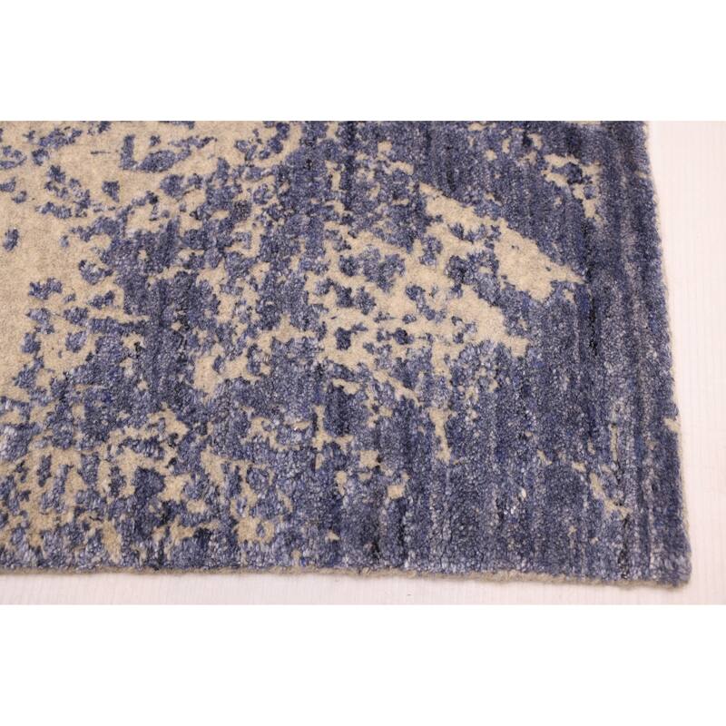 ECARPETGALLERY Hand Loomed Elysian Indigo Rug - 8'0 x 9'10