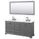 Option Dark Gray / White Quartz Top / Matte Black