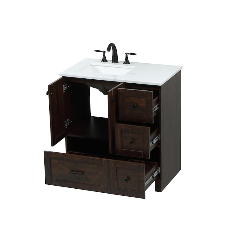 Fresco 32 - 42 Inch Single Bathroom Vanity