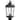 VAXCEL Lexington 1 Light Dusk to Dawn Black Outdoor Post Lamp Clear Glass - 7.75-in W x 17.75-in H x 6.5-in D