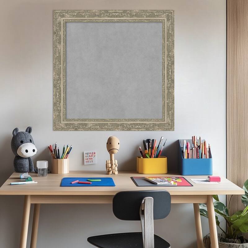 Amanti Art Filigree Gloss Black Framed