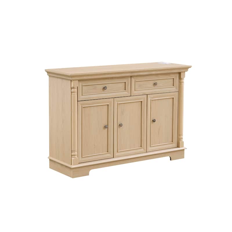 Farmhouse Wall Kitchen Storage Cabinet with 2 Drawers and Doors