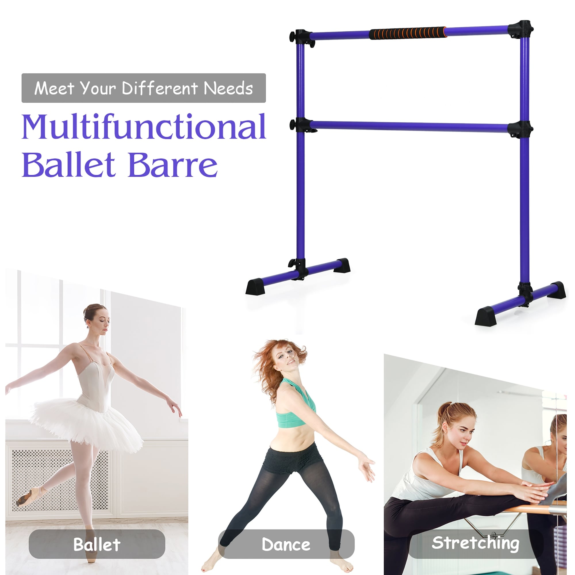 Portable Ballet Bar with Double Barres