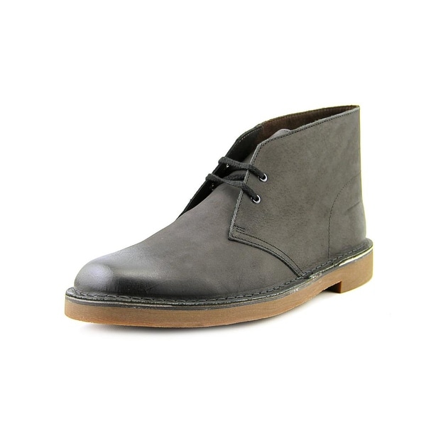 Clarks Bushacre 2 Men Round Toe Leather Black Chukka Boot