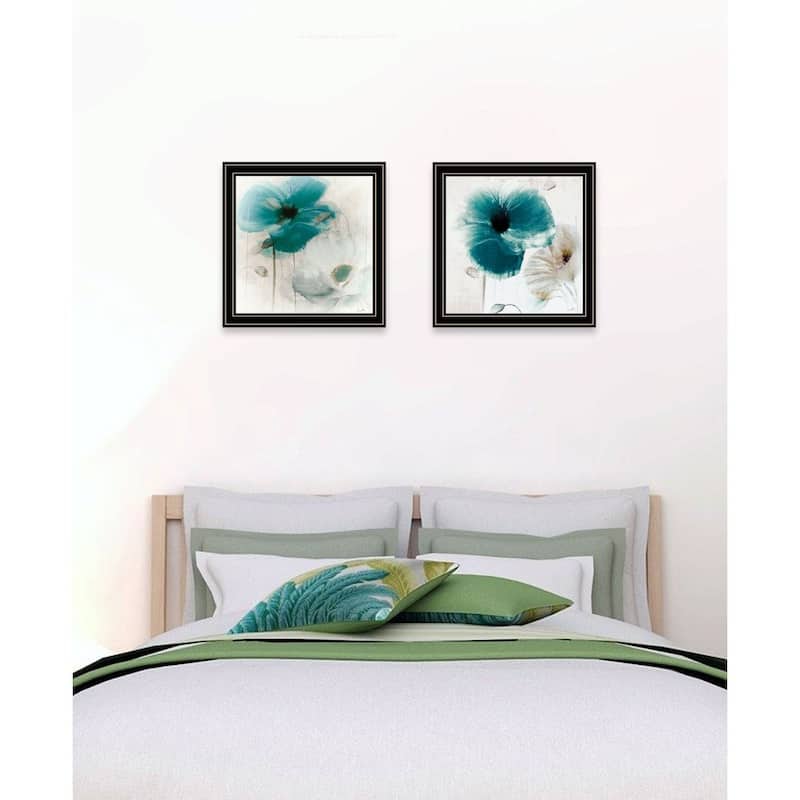 TrendyDecor4U Traditional "Poppy Collection" Framed Print Wall Art by Sophie 6 - Floral