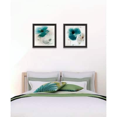 TrendyDecor4U Traditional "Poppy Collection" Framed Print Wall Art by Sophie 6 - Floral