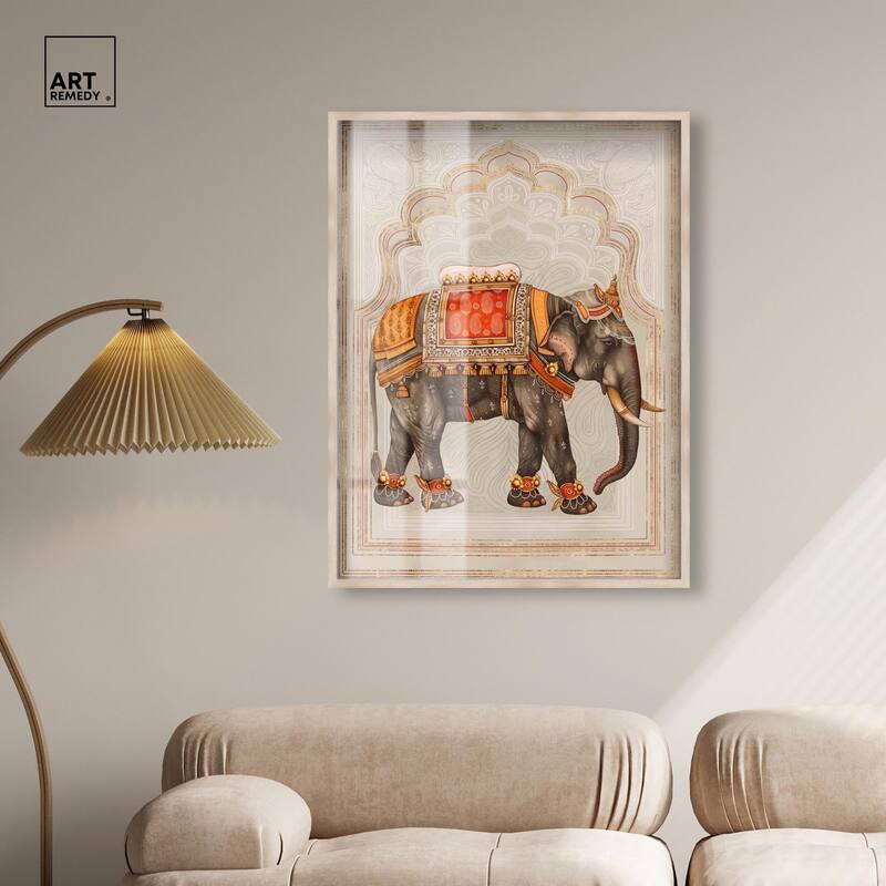Elephant Queen Shadowbox by Art Remedy