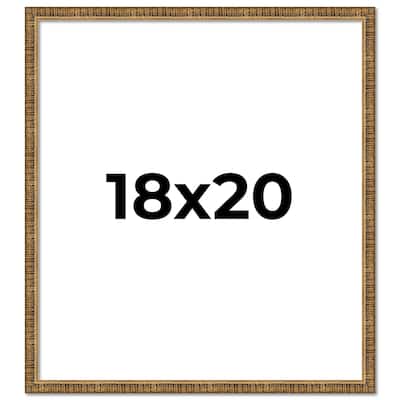 18x20 Frame Gold Picture Frame - Complete Modern Photo Frame Includes