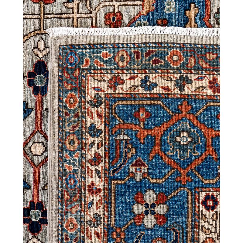 Serapi One-of-a-Kind Hand-Knotted Area Rug - Gray - 8' 1" x 9' 11"