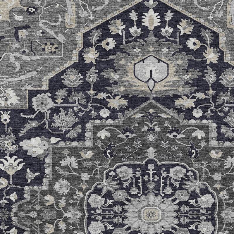 HomeRoots Oriental Traditional Rectangle Outdoor Rug