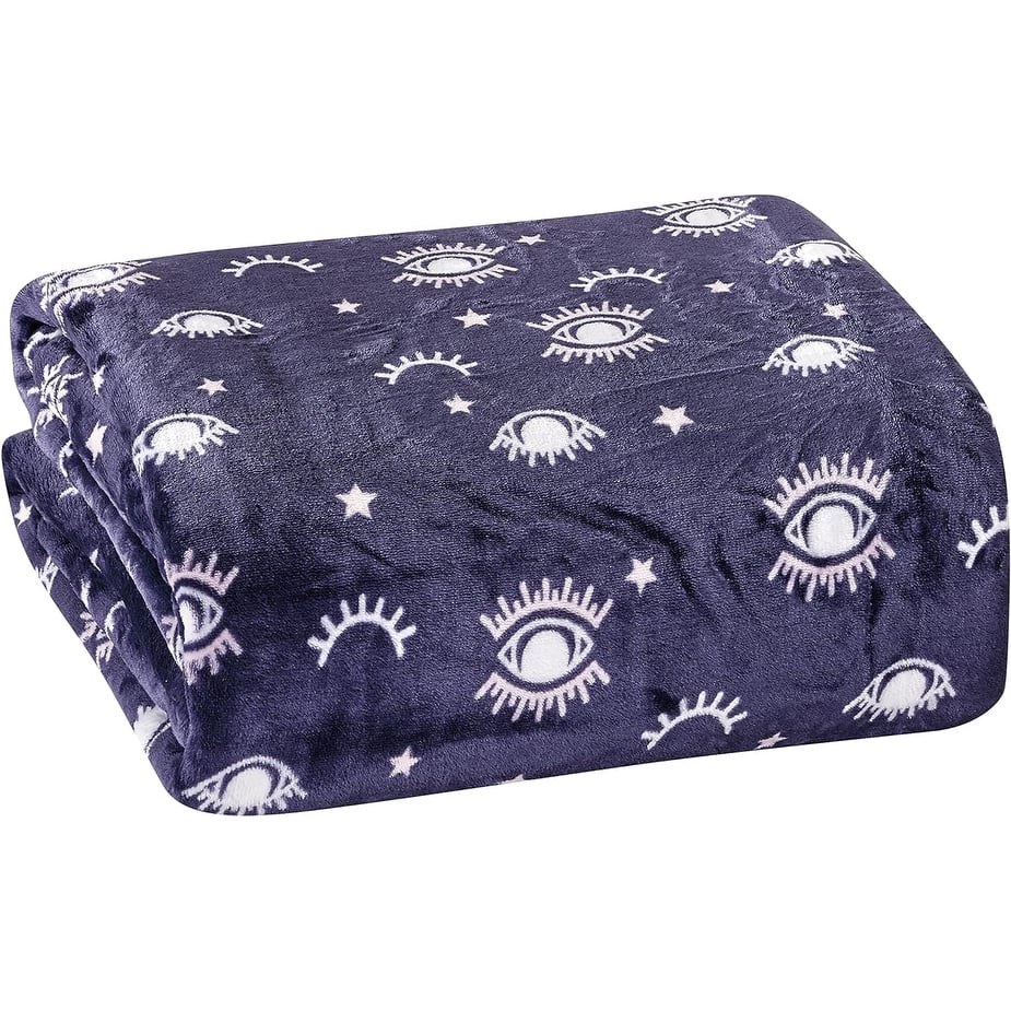 FAITH, HOPE, LOVE HOME DÉCOR Ultra Plush Queen Size Protective Symbol Microplush Blanket (90" x 90") - Evil Eye